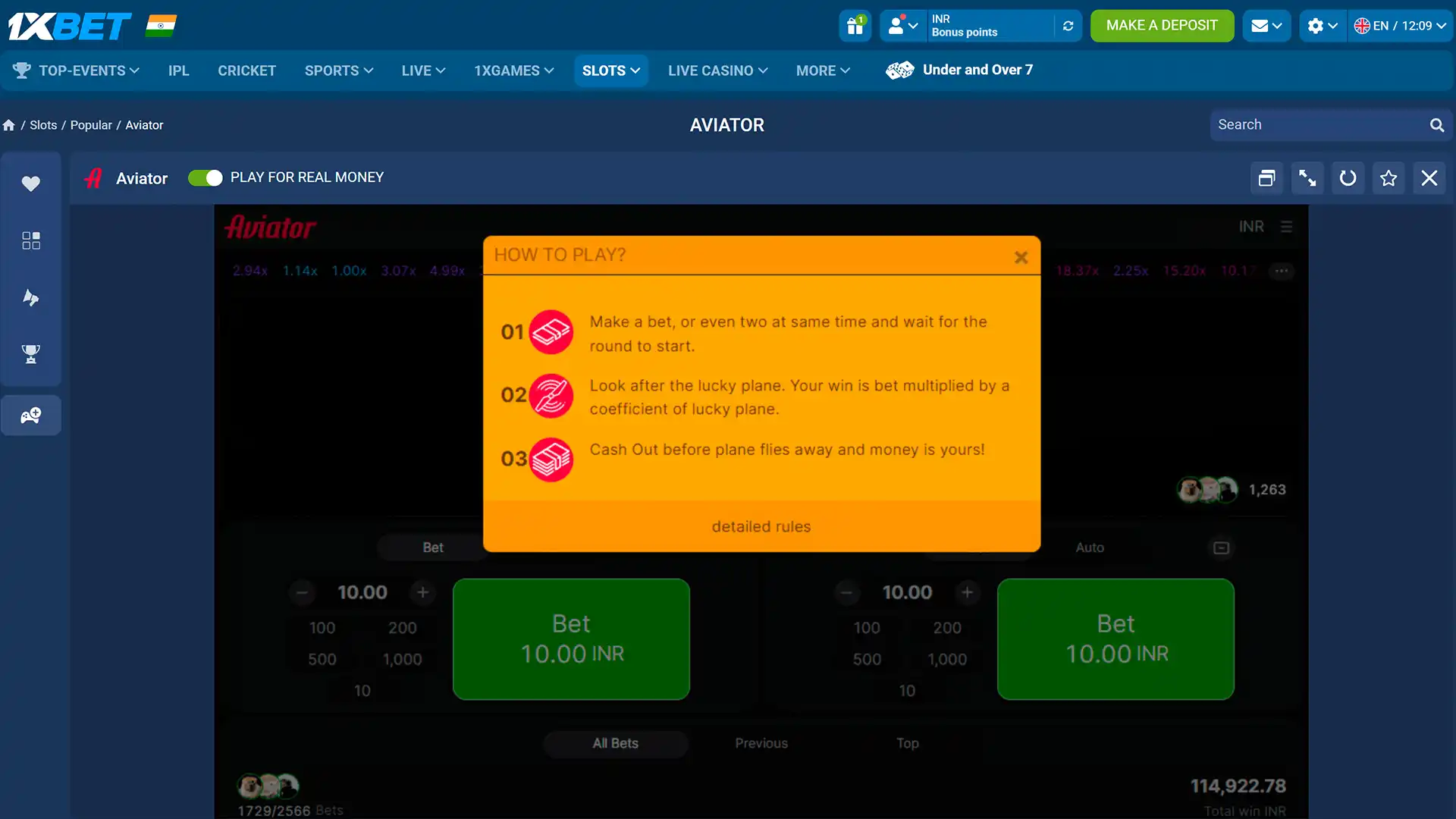 Aviator How to Play window at 1xBet with three steps: make a bet, watch the plane, cash out