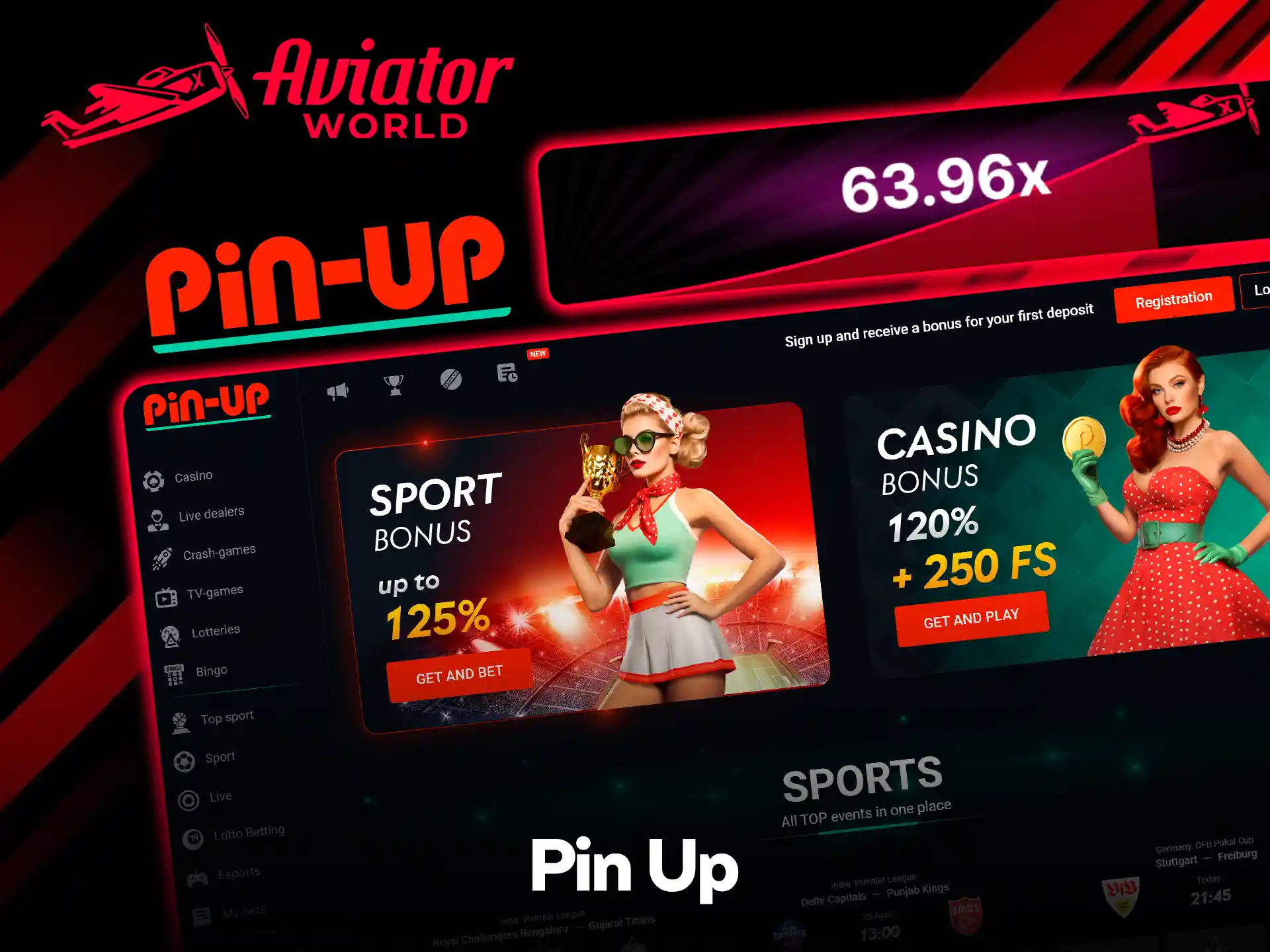 Aviator by Spribe open at Pin-Up