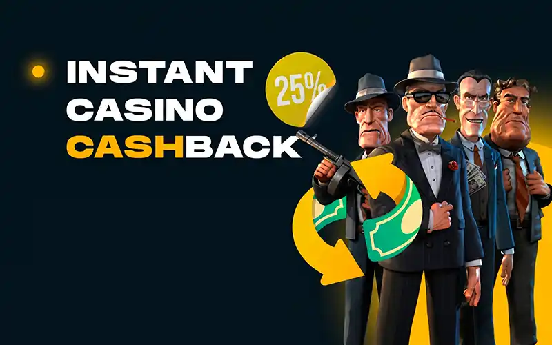 Banner de Rajabets: Instant Casino Cashback, 25%